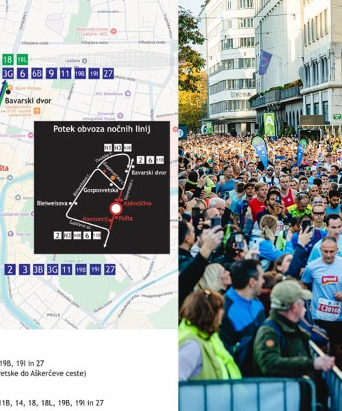 Ljubljanski maraton prinaša spremembe na LPP: od petka popoldne številne linije po obvozih