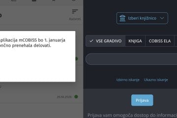 Uporabljate mCOBISS? Aplikacija ne bo več delovala, prihaja COBISS Plus