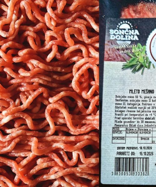 V mletem mesu iz Eurospina odkrili nevarno bakterijo E. coli