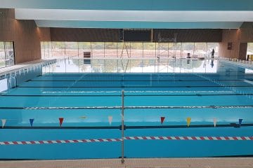 V Krškem odštevajo do odprtja novega plavalnega centra, voda je že v bazenih