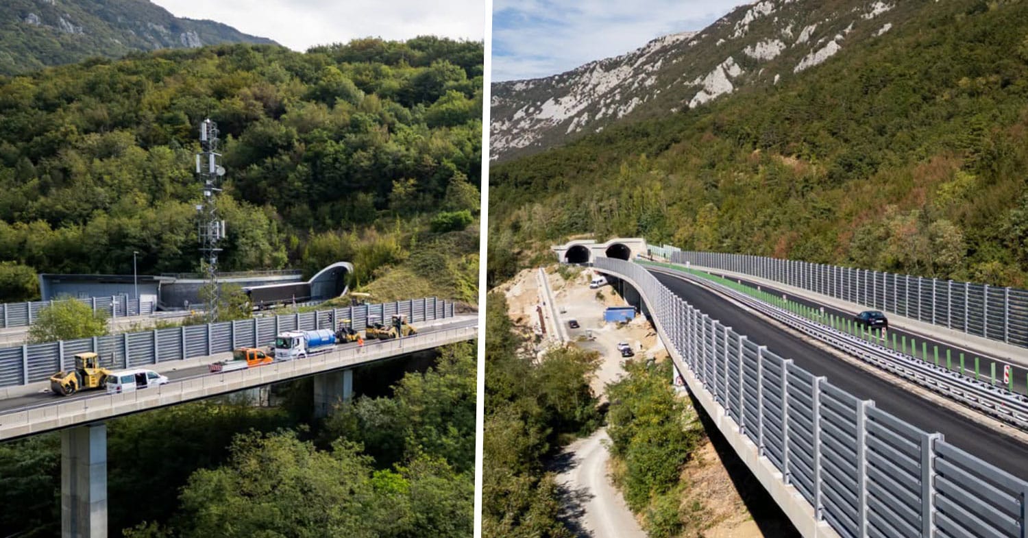 Obnova vipavske hitre ceste se bliža koncu, v obe smeri znova novembra