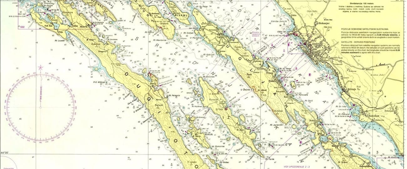 Nekoč so po teh kartah pluli po Jadranu, danes pa jih je skoraj povsem nadomestil GPS