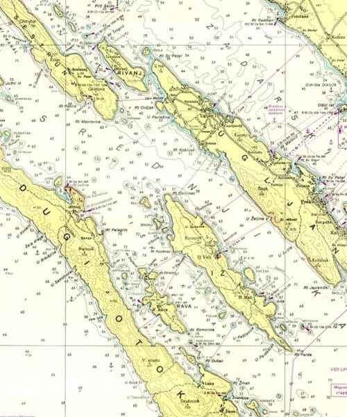 Nekoč so po teh kartah pluli po Jadranu, danes pa jih je skoraj povsem nadomestil GPS