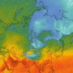 Sibirija, temperatura 16. oktobra 2026
