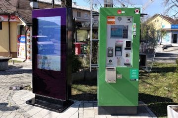 Moteno delovanje urbanomatov na delu območja Ljubljane